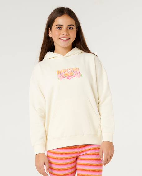 Fille-Pull, gilet, sweat-Sweat à capuche tropical dawn fille