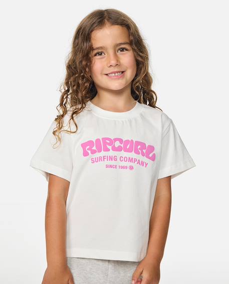 Fille-T-shirt, sous-pull-T-shirt surf puff enfant