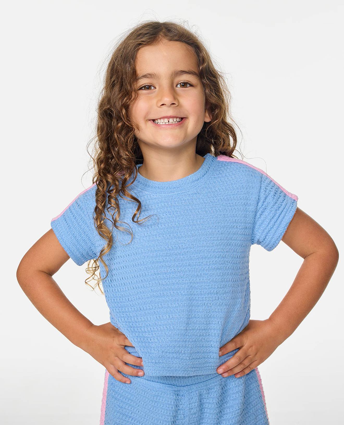T-shirt Surf Magic Bobbi Fille Bleu Bleuet