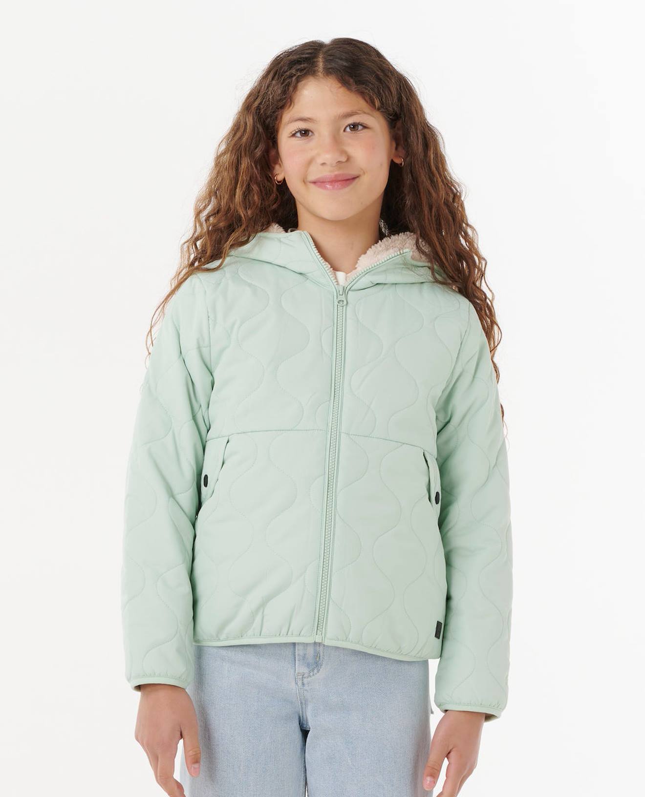 Veste Matelassée Anoeta Fille Mousse Claire