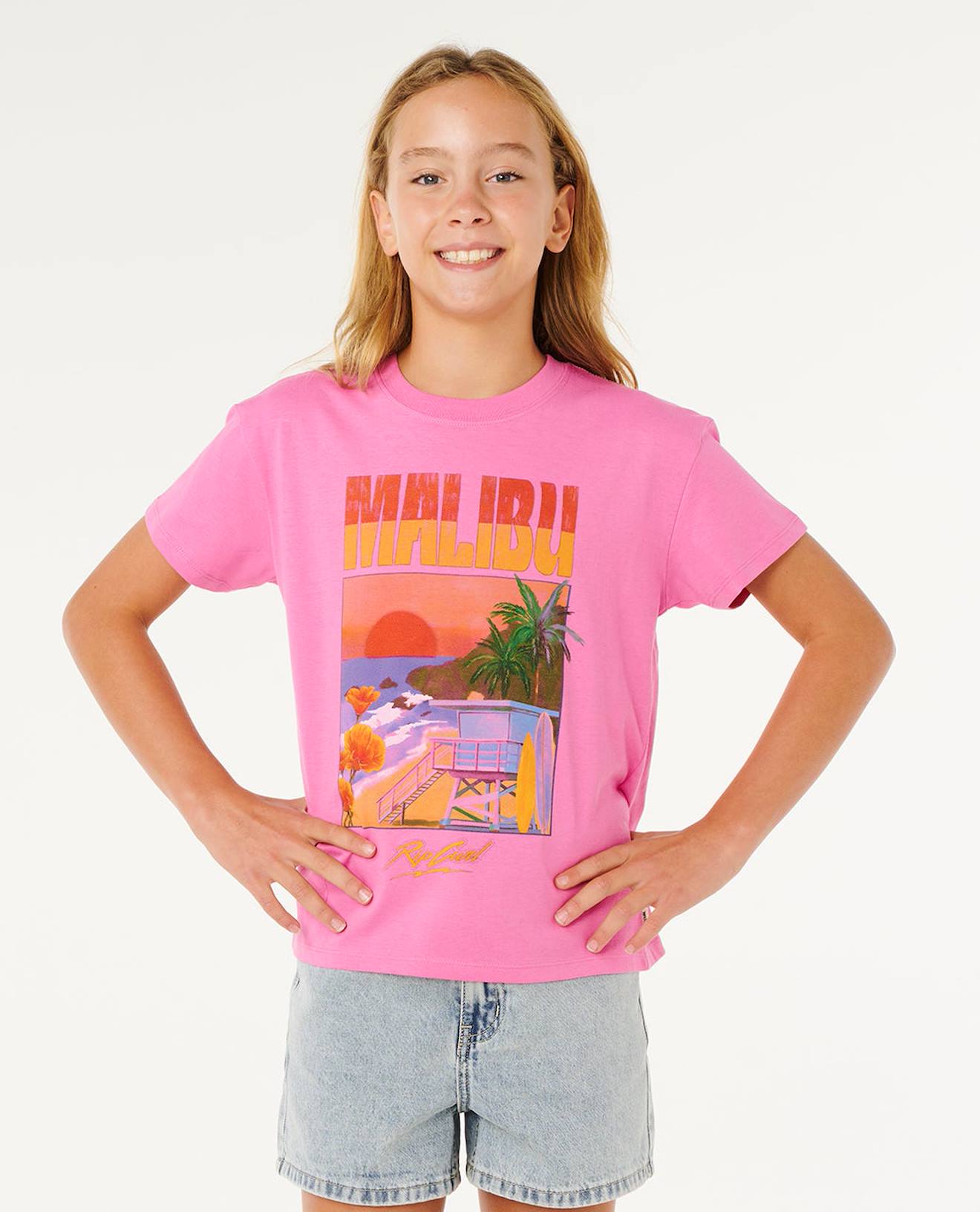 T-shirt Hayley O Relaxed Fille Super Rose 20$