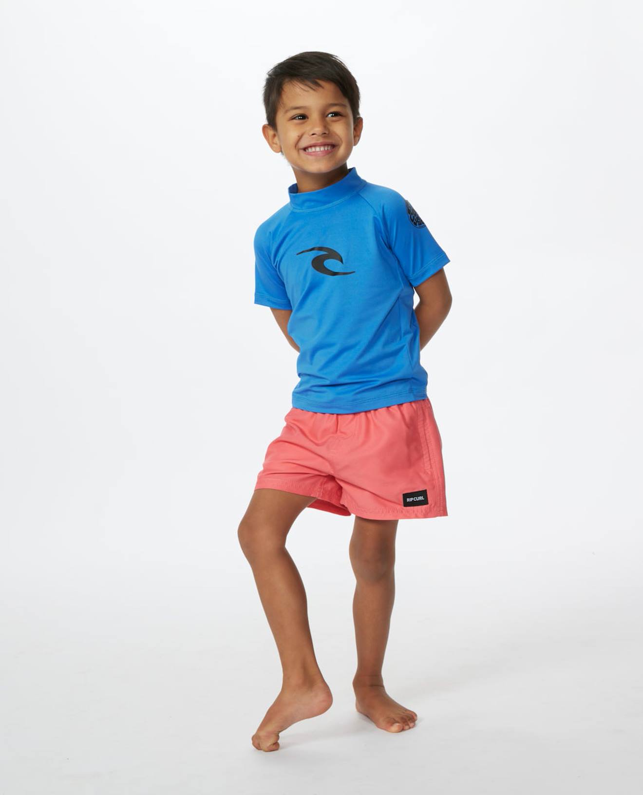 T-shirt Enfant Anti-uv Manches Courtes Brand Wave Eucalyptus Bleu 20$