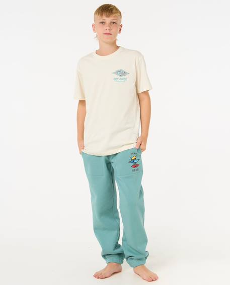 Pantalon de survêtement icons of surf enfant Grey marle+Lagune bleue+Noir+Sable kaki 10 - vertbaudet enfant 