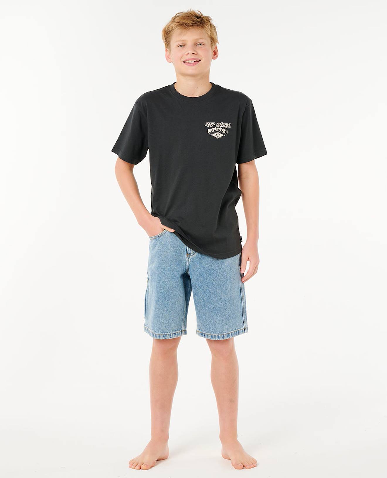 Short En Jean Hyped Up 20 Enfant Bleu Délavé Short En Jean Hyped Up 20 Enfant Bleu Délavé