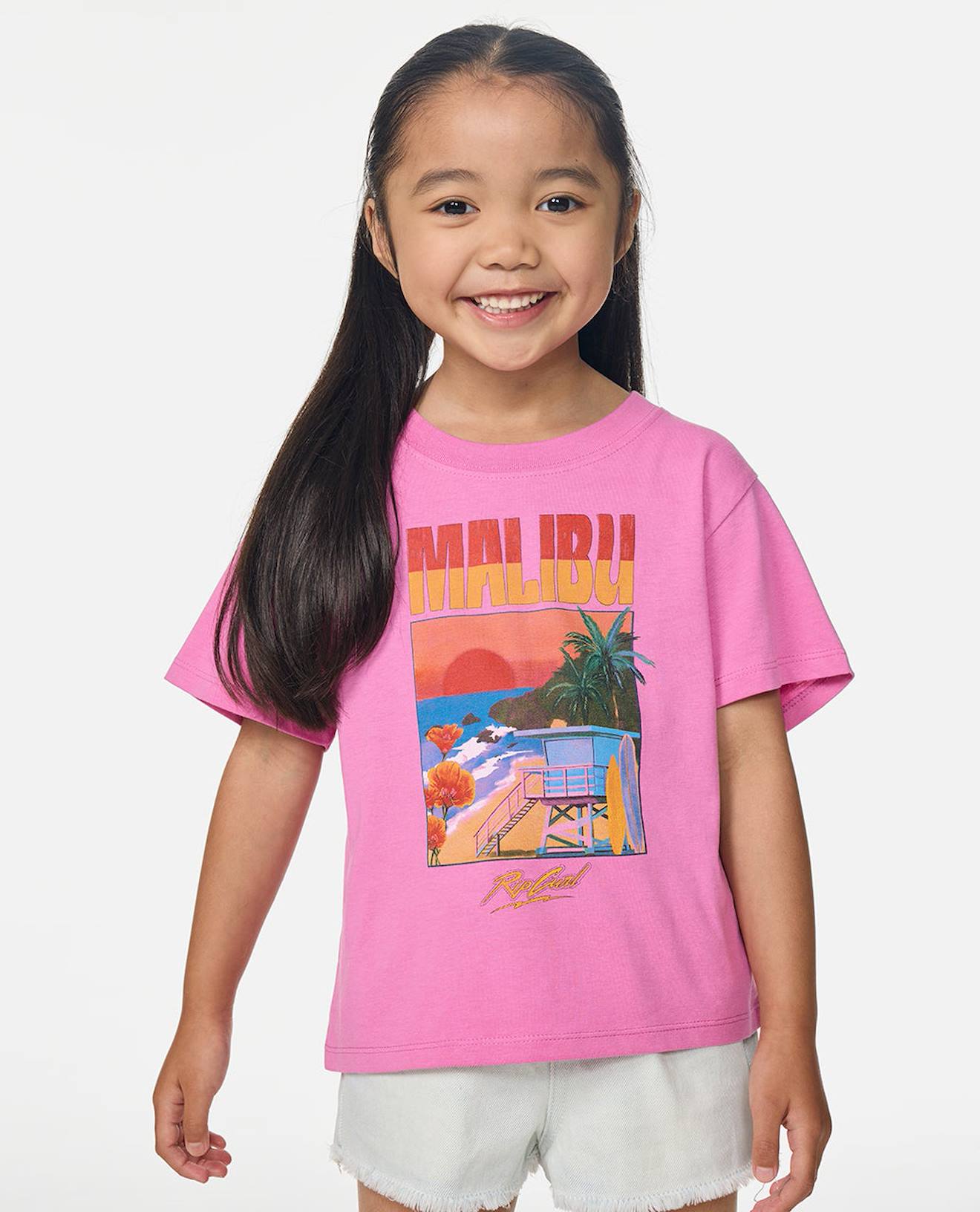 T-shirt Malibu Relaxed Fille Rose