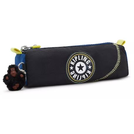 Garçon-Accessoires-Cartable, trousse-Trousse nylon lisse avec porte-clé singe