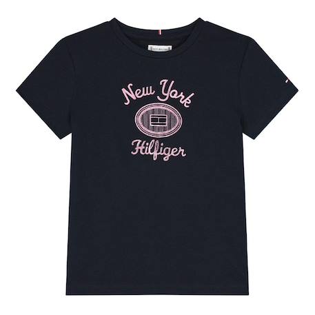 Fille-T-shirt, sous-pull-T-shirt fille manches courtes hilfiger foil