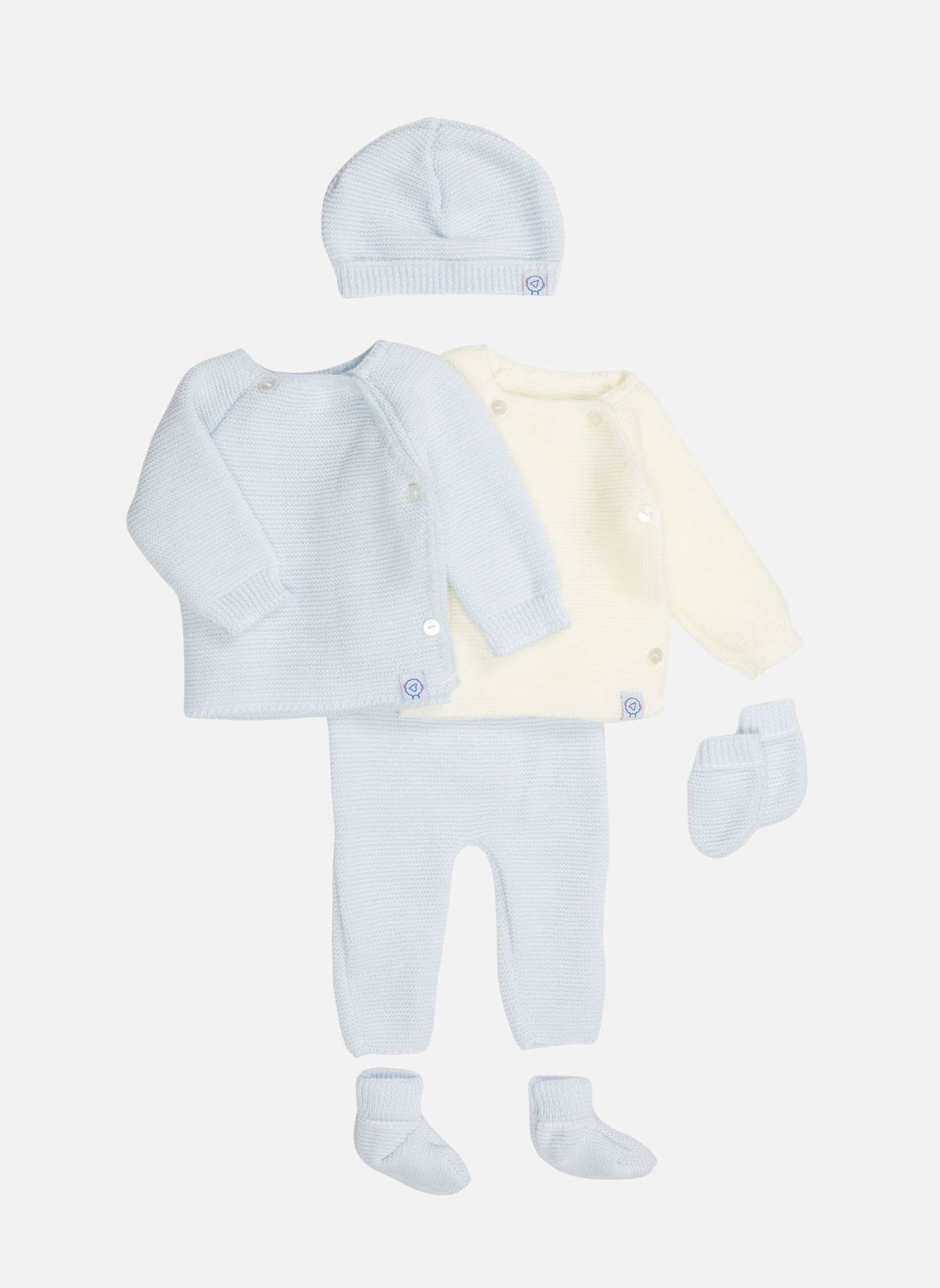 Coffret De Naissance Ecru Bleu 55 €
