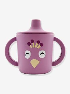 Puériculture-Repas-Vaisselle, coffret repas-Tasse d'apprentissage Animal en silicone
