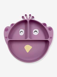Puériculture-Assiette en silicone avec compartiments Animal