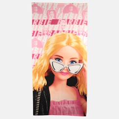 -Serviette de plage polyester fille barbie
