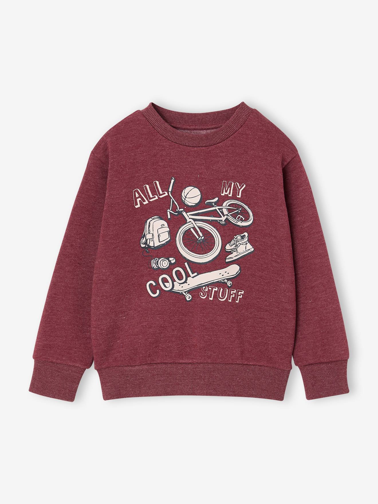 Sweat garon col rond manches longues rouge chin 10 €