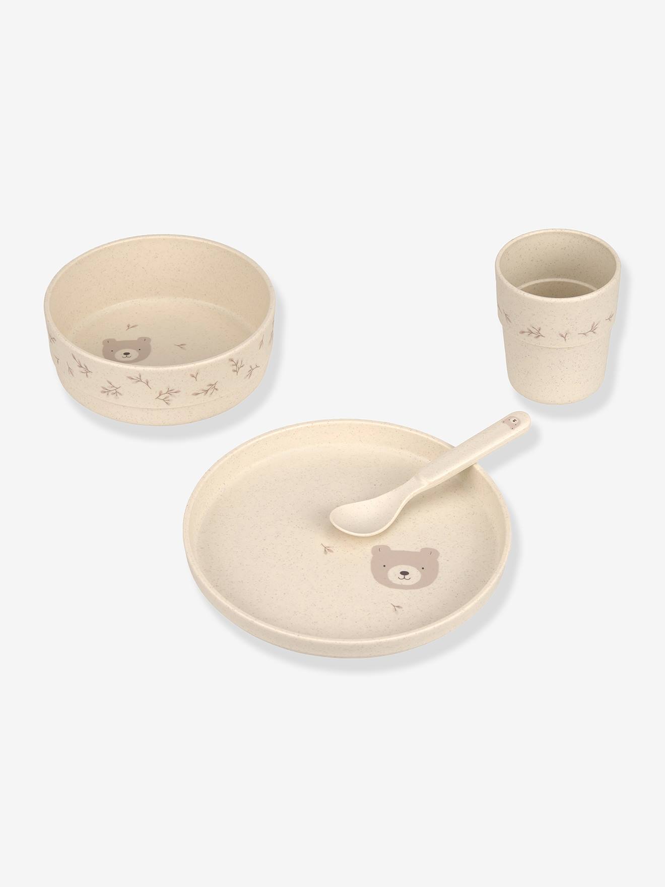 Coffret repas 4 pièces LÄSSIG beige