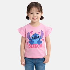 -Top fille avec personnage lilo & stitch