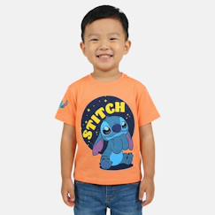 Garçon-T-shirt, polo, sous-pull-T-shirt manches courtes garçon avec personnage lilo & stitch