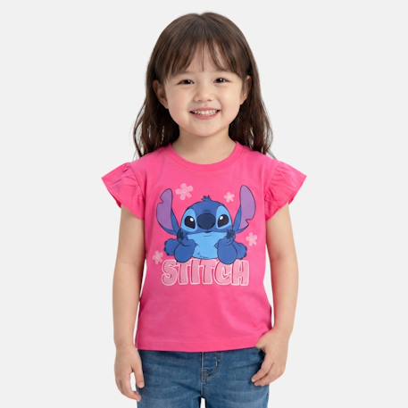 Fille-T-shirt, sous-pull-Top fille avec personnage lilo & stitch