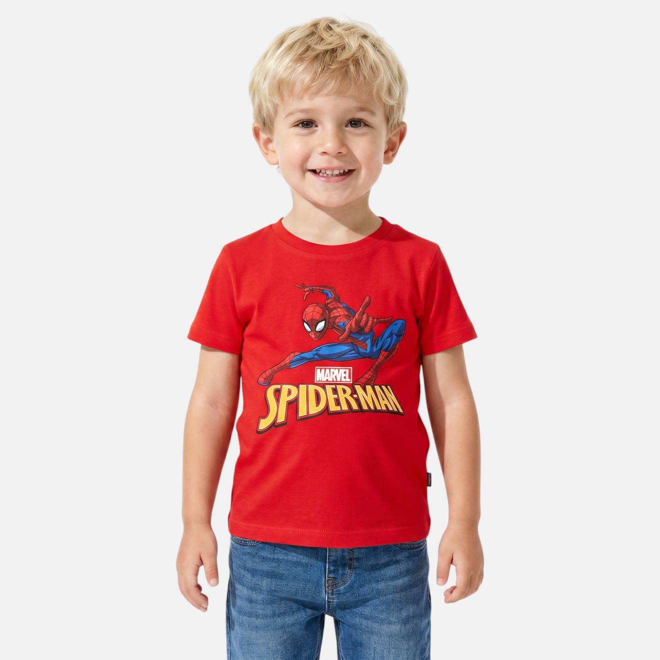 T-shirt Manches Courtes Garon Avec Personnage Spiderman Rouge 10 €