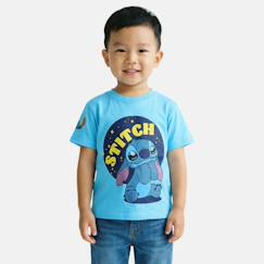Garçon-T-shirt, polo, sous-pull-T-shirt manches courtes garçon avec personnage lilo & stitch