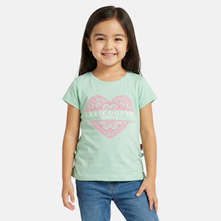 Fille-T-shirt fille manches courtes avec dessin