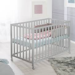 Chambre et rangement-Lit bébé pliant sur roulettes à frein fold up