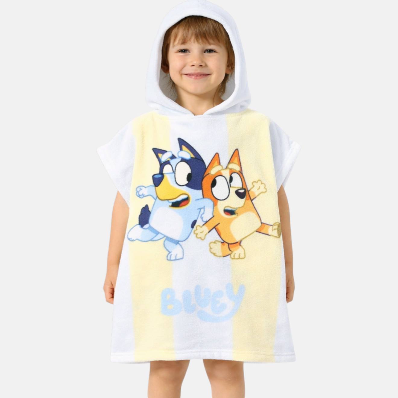 Poncho De Bain Garçon Bluey Bleu