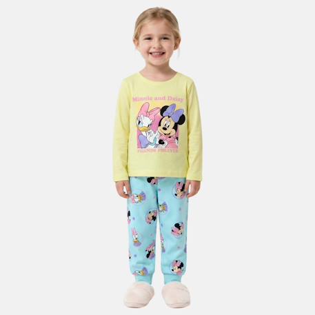 Ensemble enfant rose et pantalon bleu motif personnage minnie  - vertbaudet enfant
