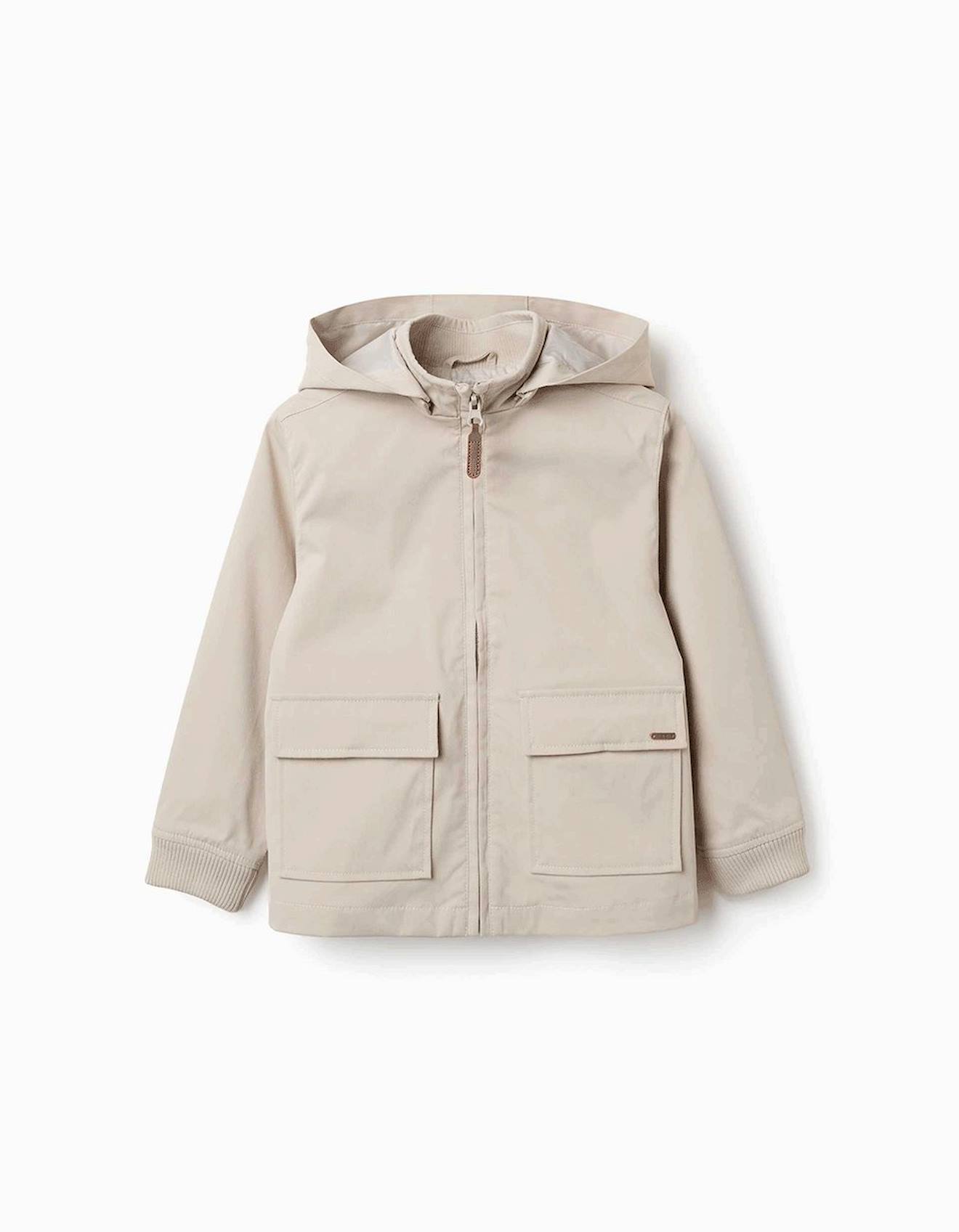 Veste Avec Doublure Et Capuche Amovible Beige Clair Veste Avec Doublure Et Capuche Amovible Beige Clair