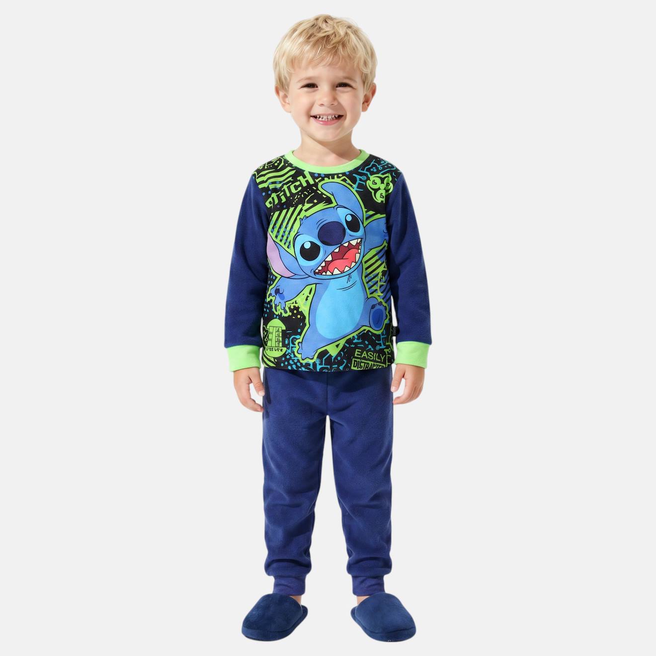Haut Et Pantalon De Pyjama Assorti Lilo Stitch Marine 14$