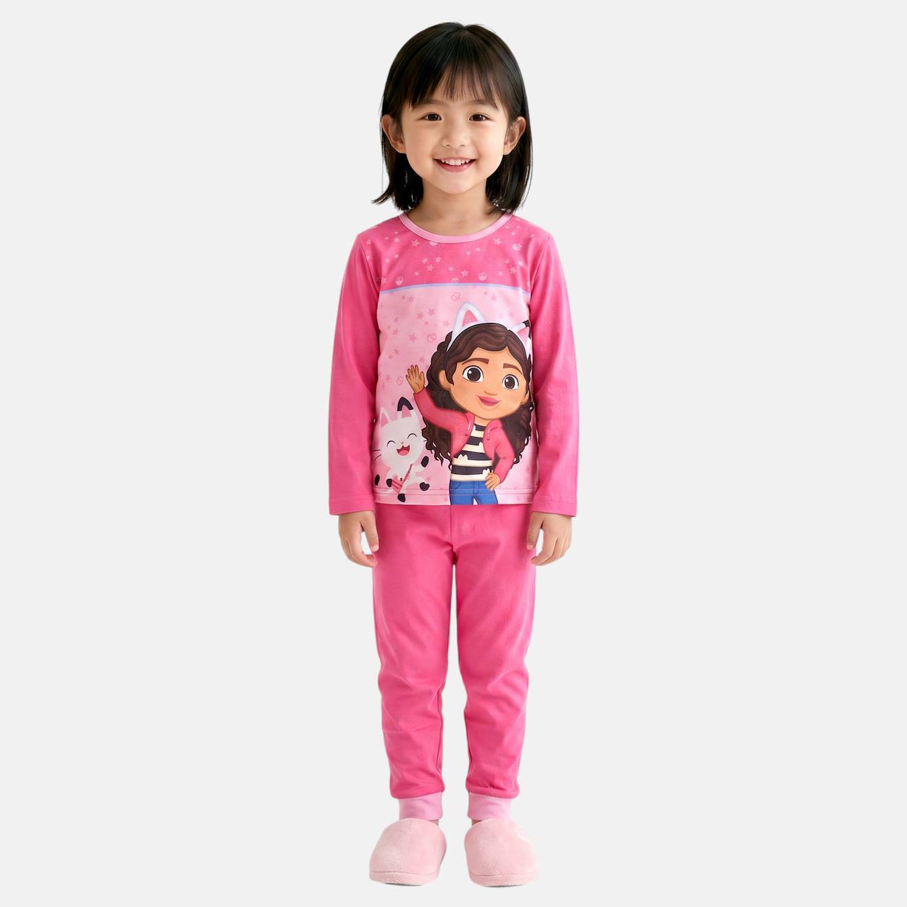 Pyjama Fille Imprimé Manches Longues Pantalon Gabby Rose
