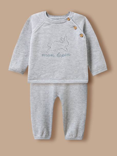 Bébé-Ensemble laine et coton bébé