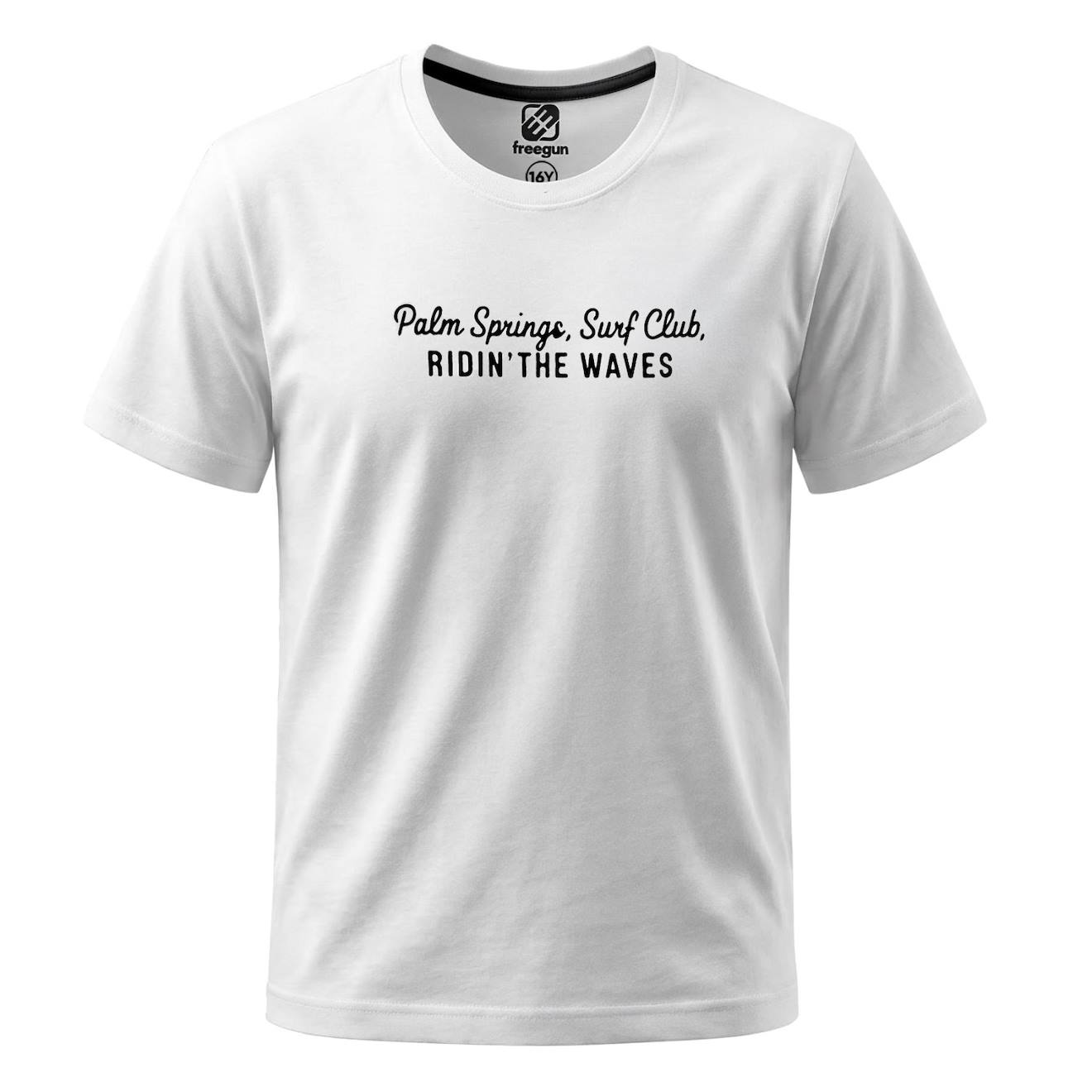 T-shirt Garçon Junior En Jersey Imprimé Devant Et Dos Noir/blanc