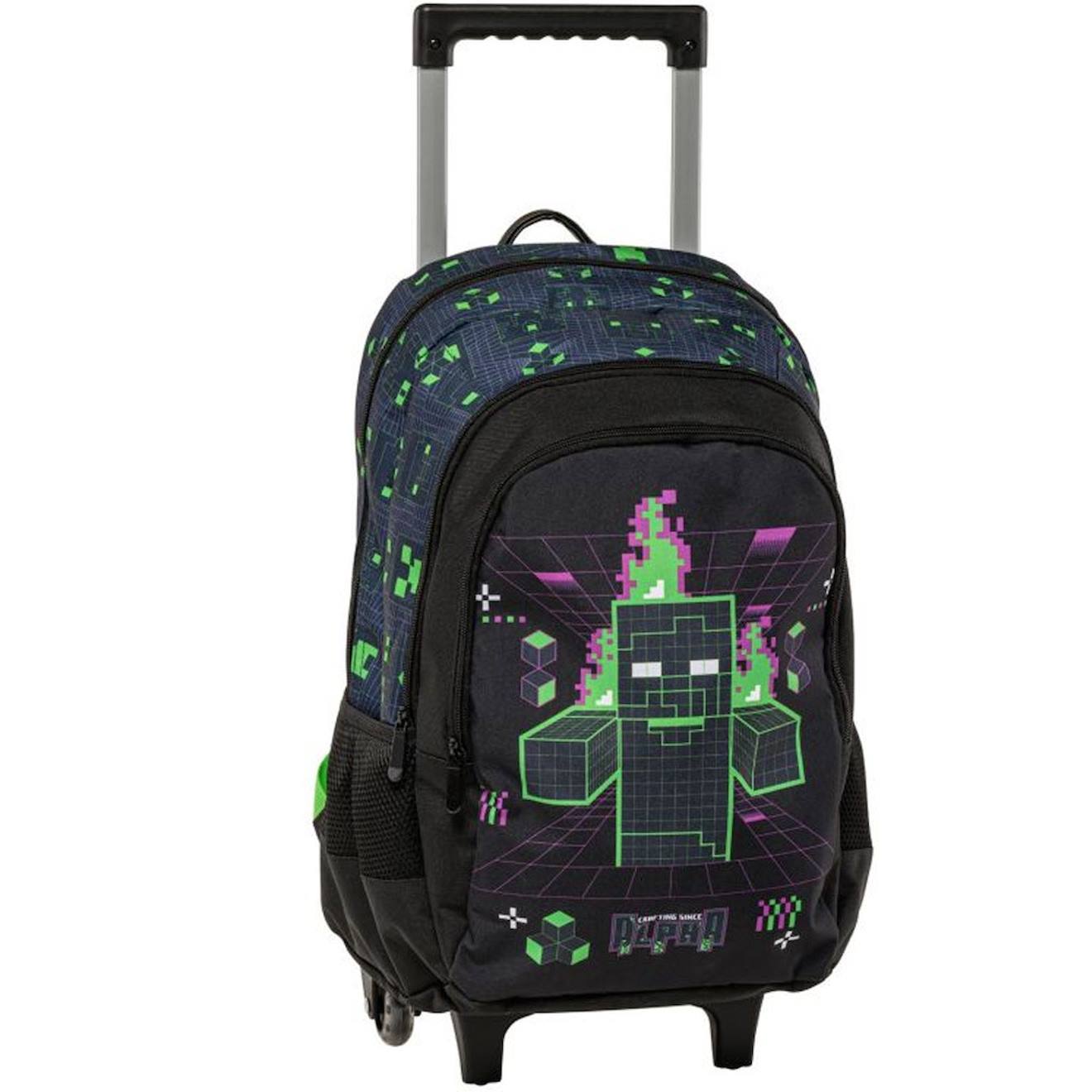 Sac Dos Roulettes Minecraft 44 Cm Zombies Et Squelette Minecraft Gris 46 €