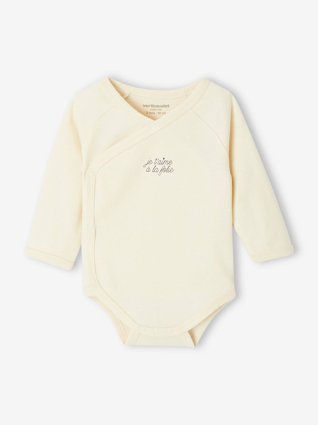 Lot de 5 bodies ouverture naissance rose pâle (Vertbaudet) - Image 1