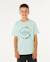 T-shirt staple filler garçon Aqua clair+Blanc 1 - vertbaudet enfant 