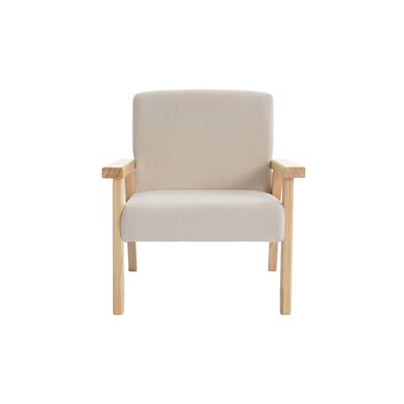 Fauteuil scandinave enfant velours côtelé et bois d'hévéa isak l 47 x p 43,5 x h 50cm Crème+Kaki foncé+Moutarde+Terracotta 4 - vertbaudet enfant 