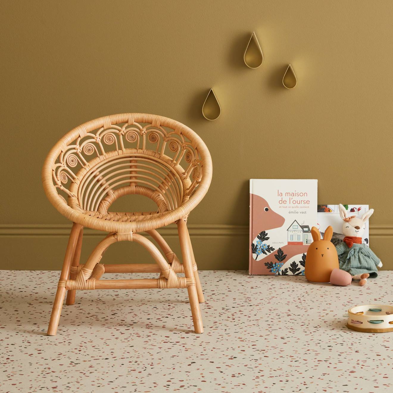Fauteuil Enfant Bohème Rotin Naturel (sweeek) - Image 2