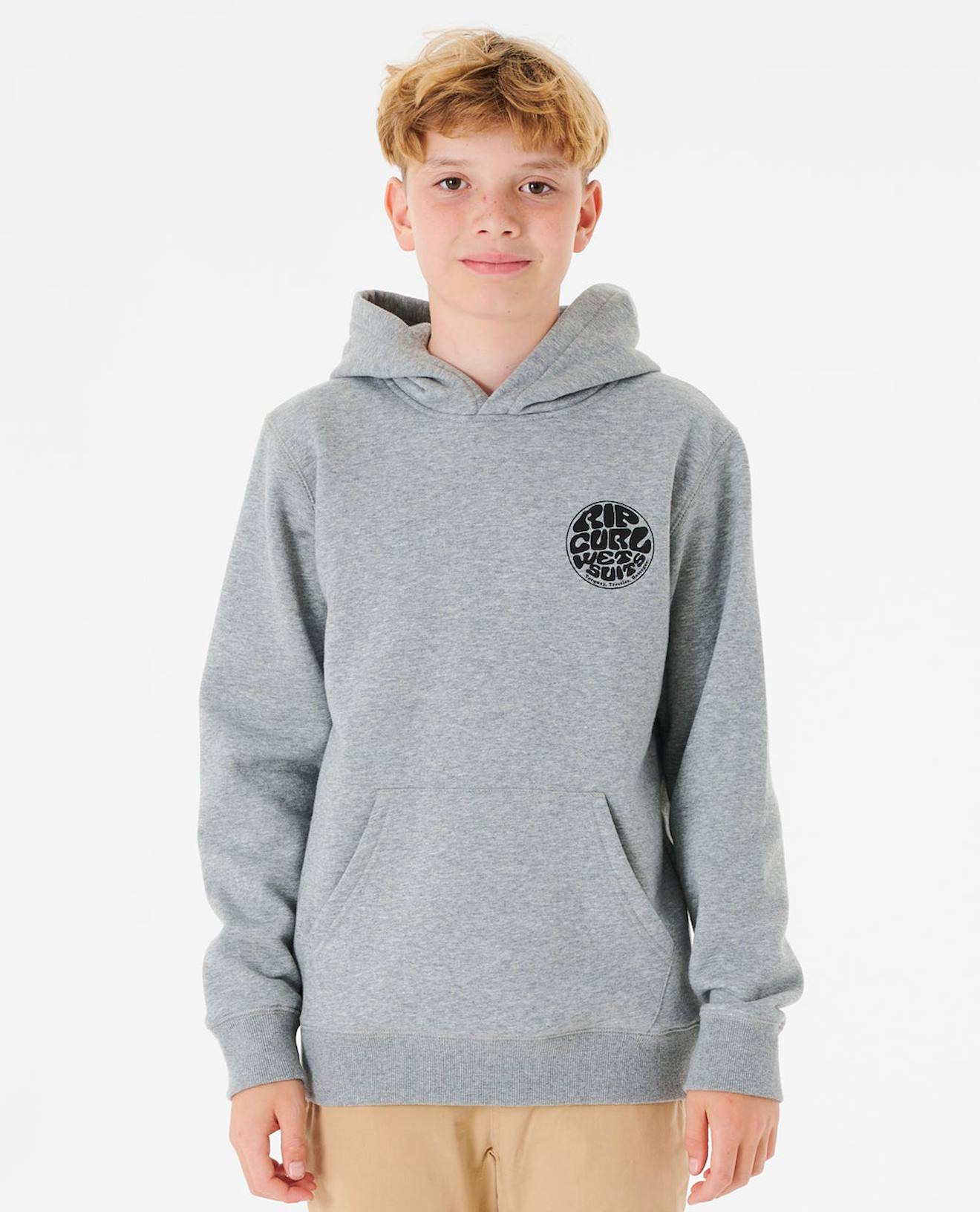 Sweat À Capuche Wetsuit Icon Enfant Gris Chiné
