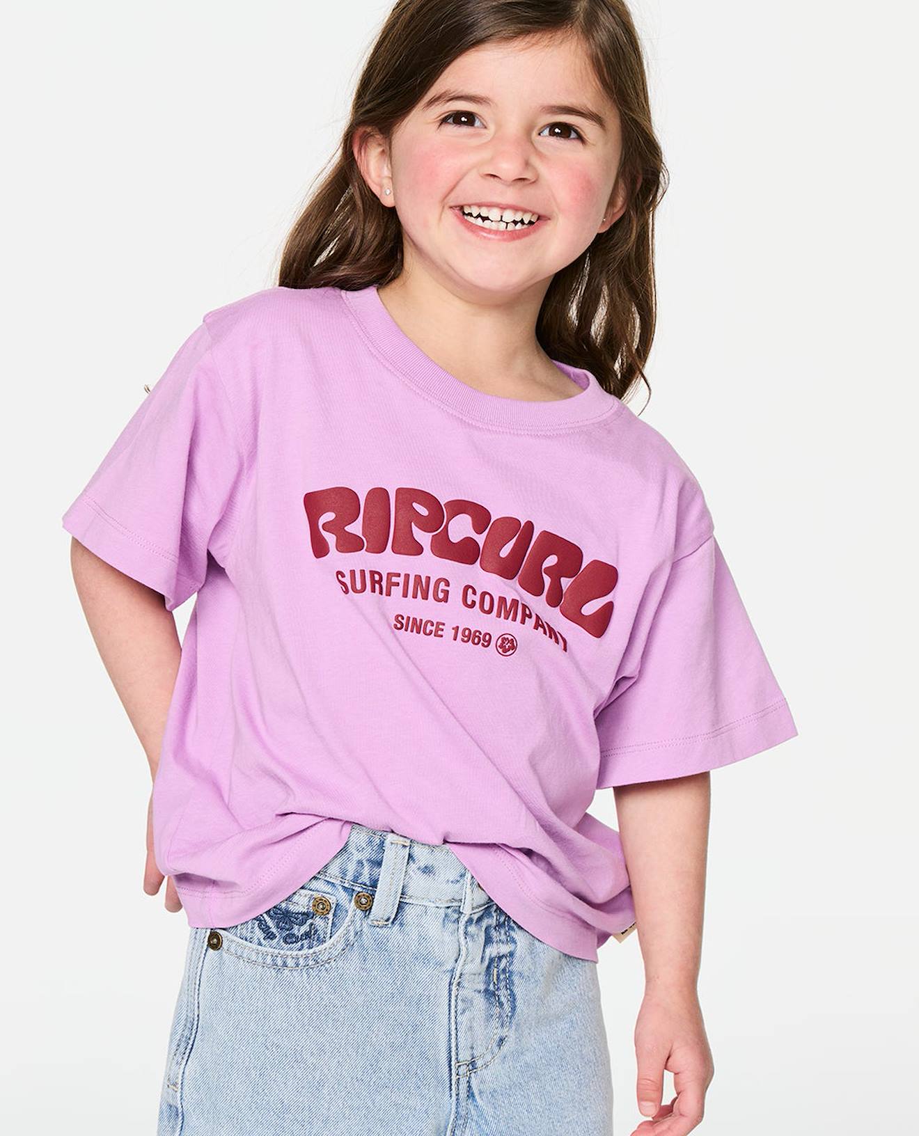 T-shirt Surf Puff Enfant Lilas Éclatant