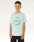 T-shirt staple filler garçon Aqua clair+Blanc 6 - vertbaudet enfant 