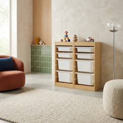 Meuble de rangement enfant 4 bacs de rangement, 41,5 x 30 x 89cm (lot de 2)  - vertbaudet enfant