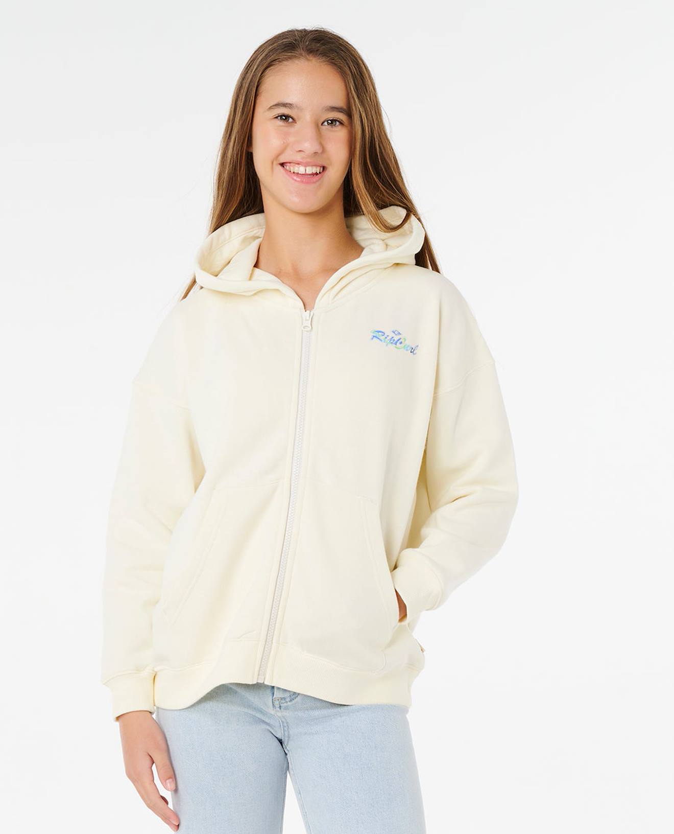 Sweat Capuche Zipp Lay Day Relaxed Fille Os 33$