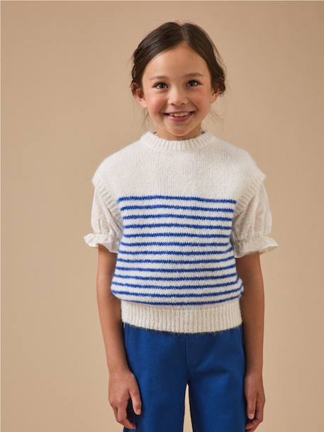 Fille-Pull rayé sans manches fille