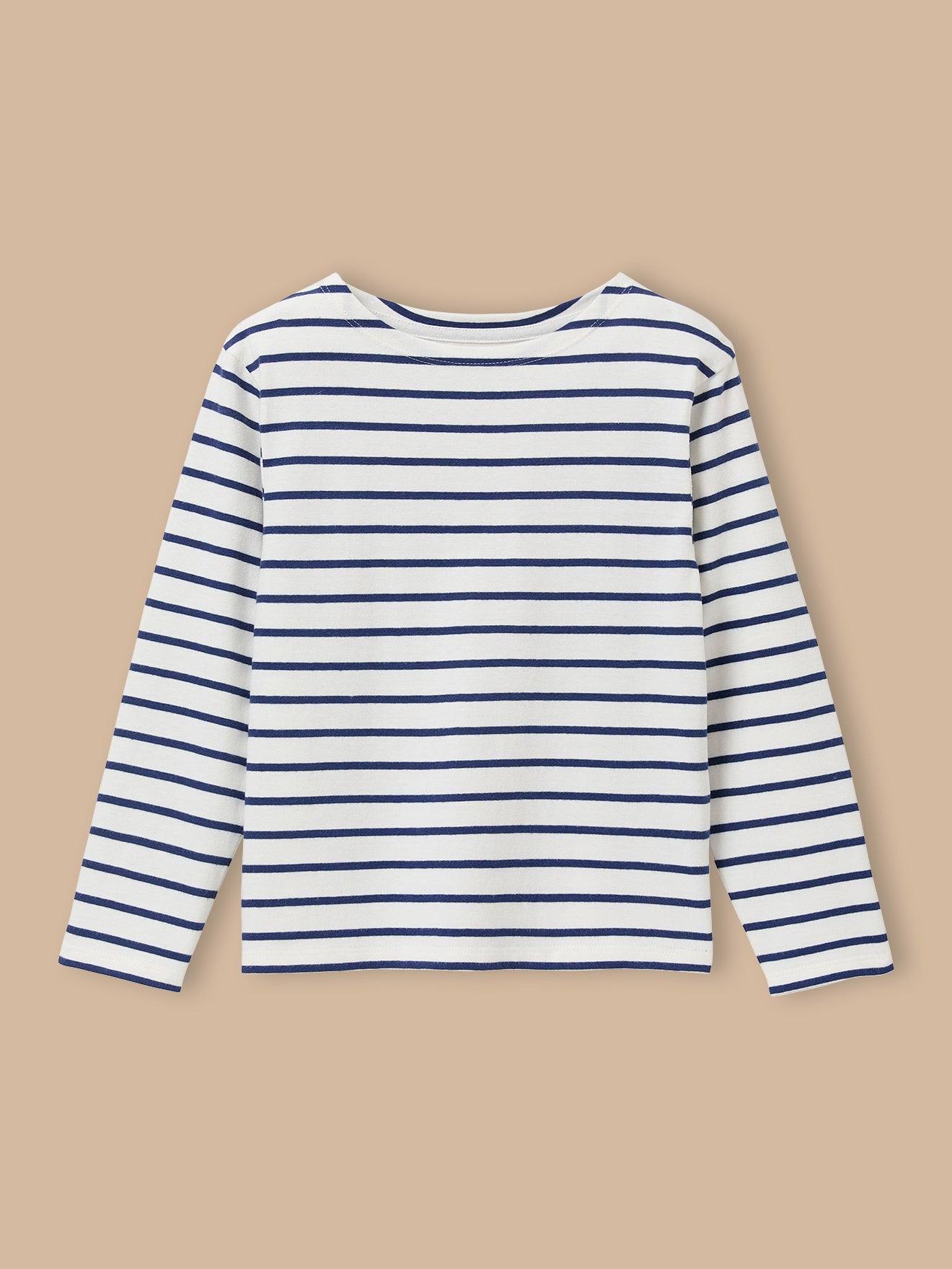 T-shirt Marinière Garçon Rayure Bico Bleu T-shirt Marinière Garçon Rayure Bico Bleu