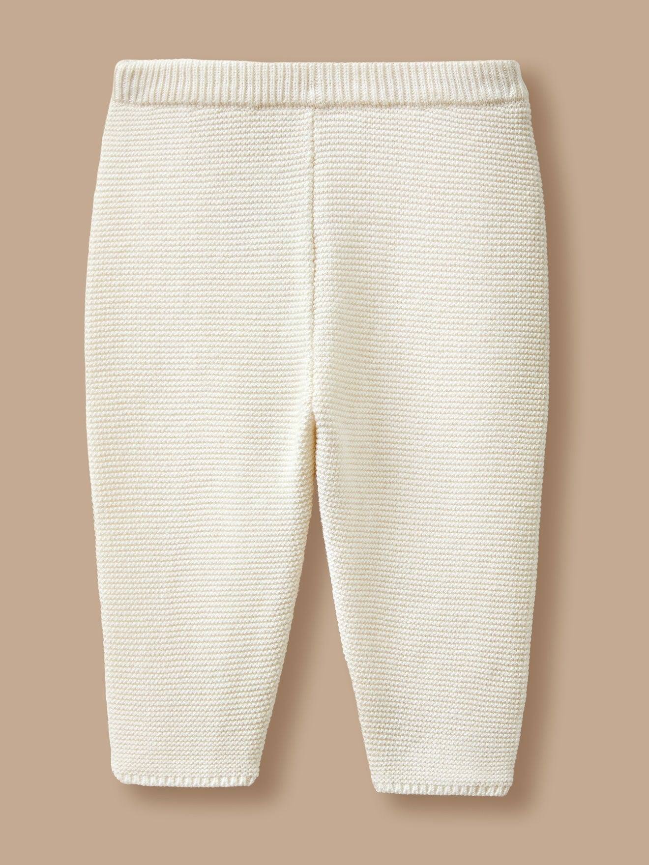 Legging Bébé En Coton Biologique Ecru