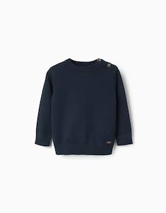 Pull en maille avec boutons sur l'épaule  - vertbaudet enfant