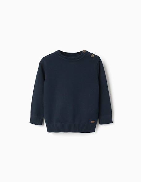 Bébé-Pull en maille avec boutons sur l'épaule