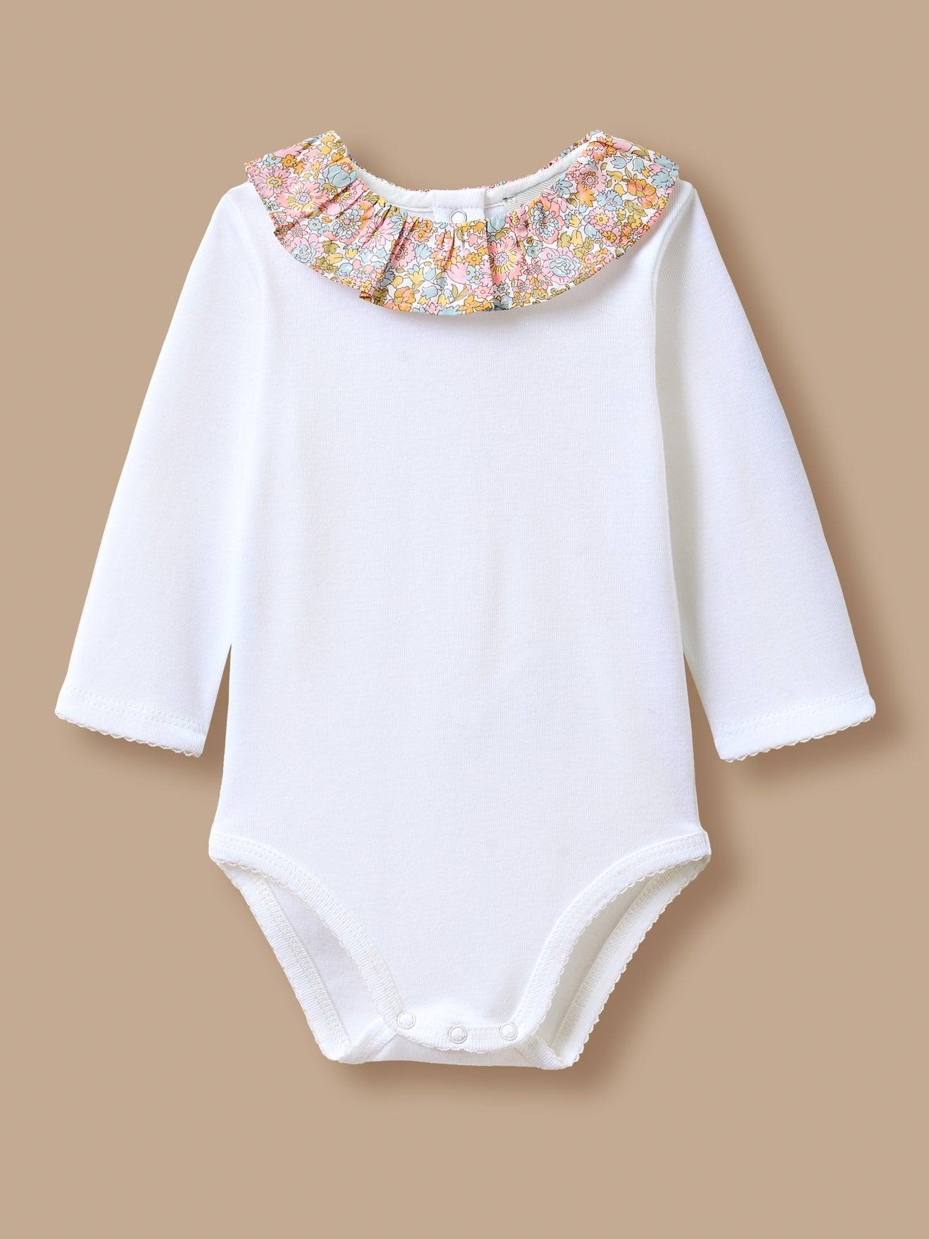 Body Col Tissu Liberty Bébé Liberty Annie And May Rose Body Col Tissu Liberty Bébé Liberty Annie And May Rose