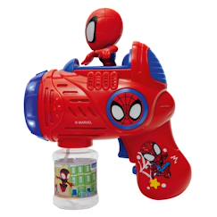 Jouet-Jeux de plein air-Pistolet à bulles spidey avec effets lumineux et sonores