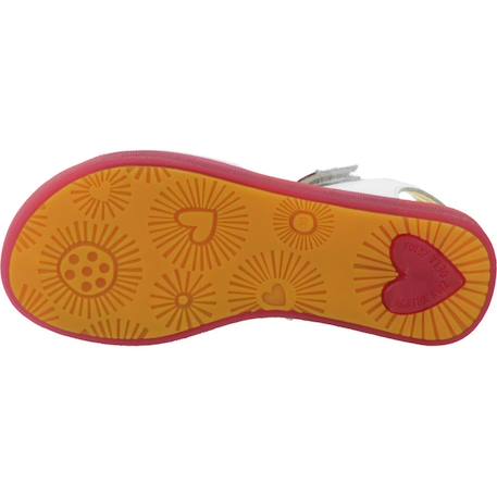 Sandales fille été Blanc blanco+Rose rosy 6 - vertbaudet enfant 