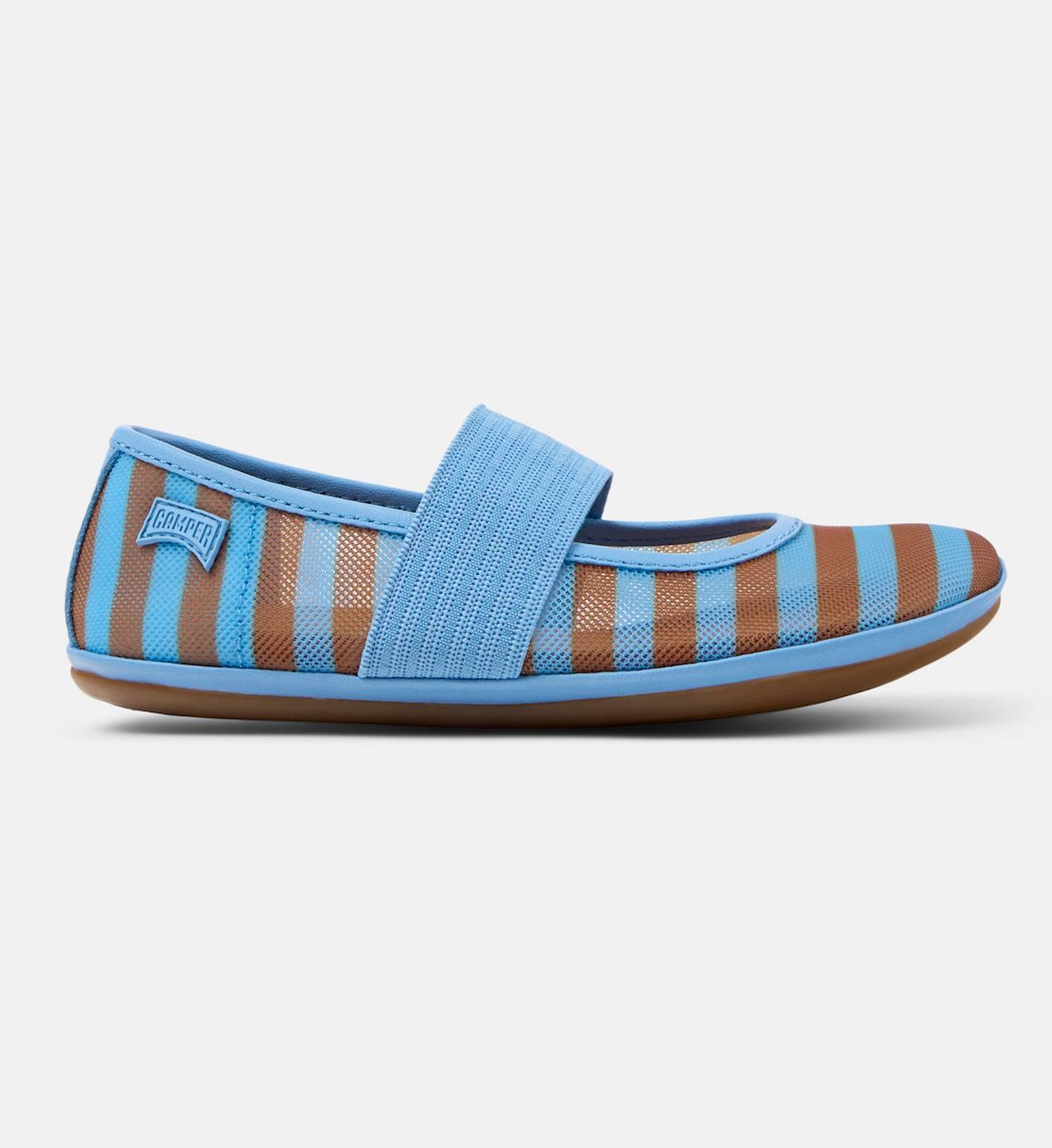 Ballerines Fille Cuir Right Kids Bleu Marron